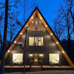 New A-Frame Cabin | 8 Arcades | Hot Tub | Fire Pit | Movie Screen | Stargazing Hammock