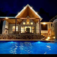 New Family Cabin w/Pool | Sauna | Hot Tub | Firepit
