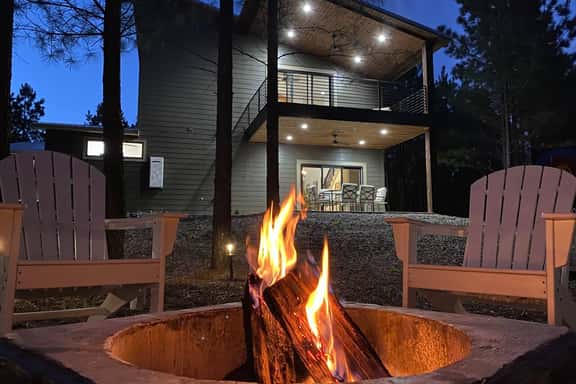 New Waterfront Cabin | Hot Tub | Views | Fire Pit | Fully Stocked Pond | Water Views | Games - Image 1