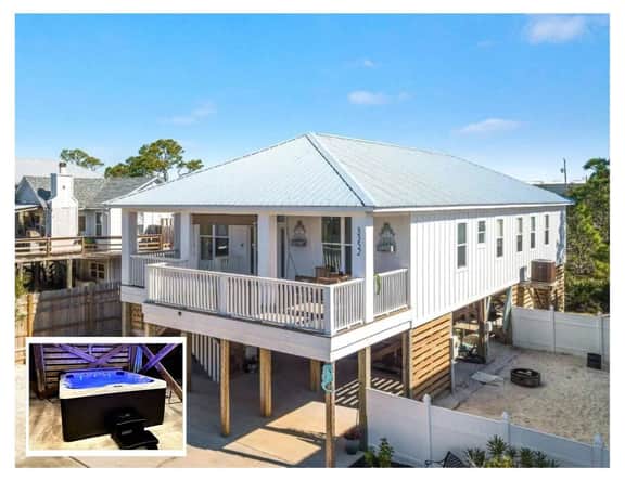 Sea Glass Cottage w/ Hot Tub, 4b/4b, sleeps 14.